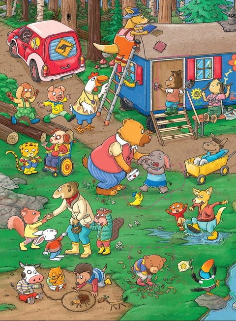 Добро пожаловать в детский сад! Виммельбух с окошками