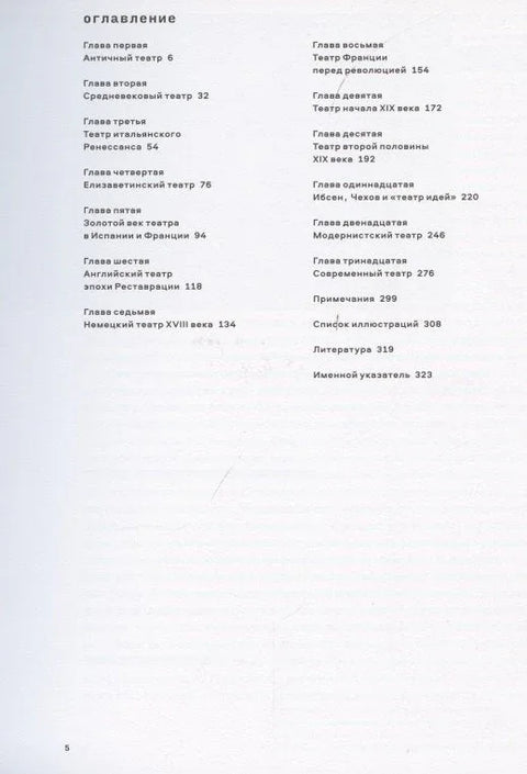 Краткая история театра