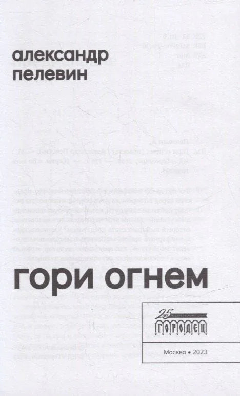 Гори огнем: повесть