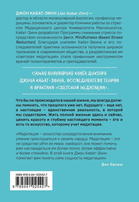 Куда бы ты ни шел - ты уже там. Осознанная медитация в повседневной жизни