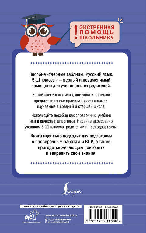 Учебные таблицы. Русский язык. 5-11 классы