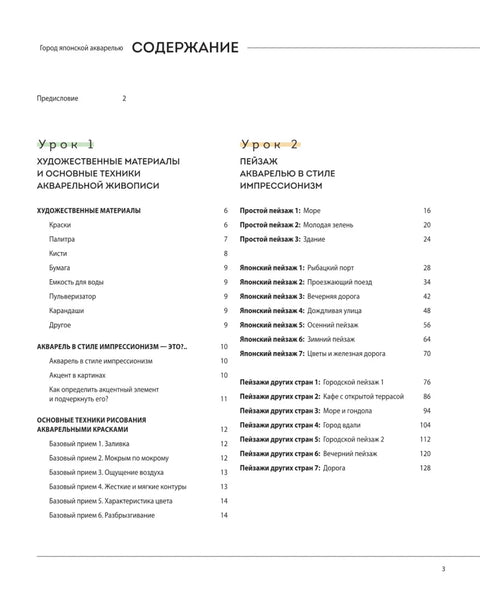 Город японской акварелью. Рисуем города, улицы, здания, достопримечательности