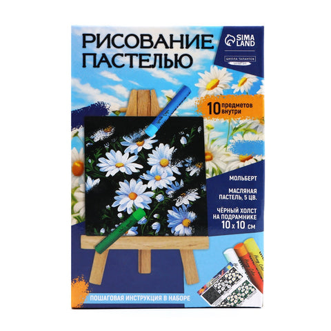 Рисование пастелью "Ромашки"
