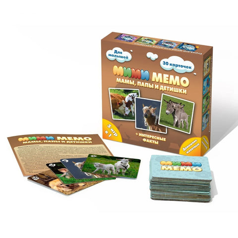 Друштвена игра „MiMi Memo. Кућни љубимци“