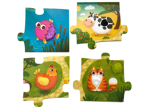 Тактильные пазлы "Веселая ферма"