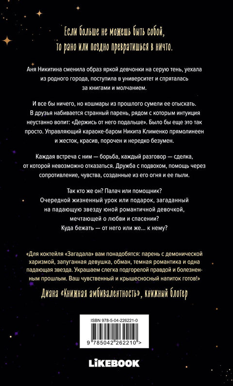 Я бы тебя не загадала — задняя обложка
