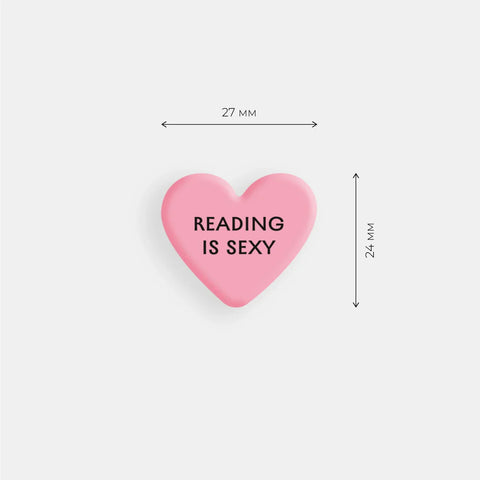 Стикер объемный "Reading is sexy"