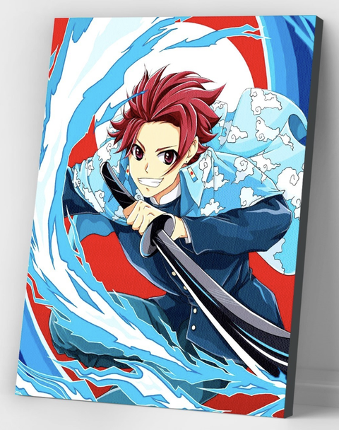 Картина по номерам "Летящий меч" 40х50 см