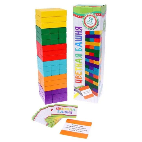 Настольная игра Башня цветная