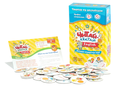 Настольная игра «Читай-Хватай ENG» Банда Умников